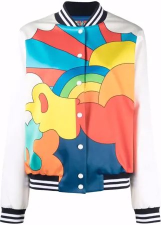 Mira Mikati бомбер с графичным принтом из коллаборации с DabsMyla