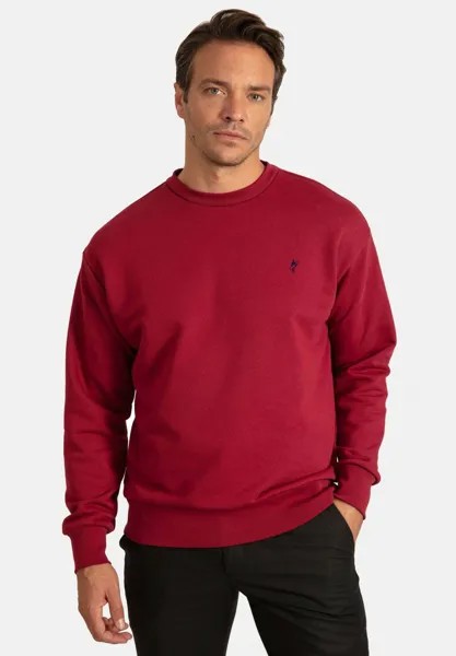 Толстовка Half Oversize Sweatshirt Jacey Quinn, цвет bordeaux