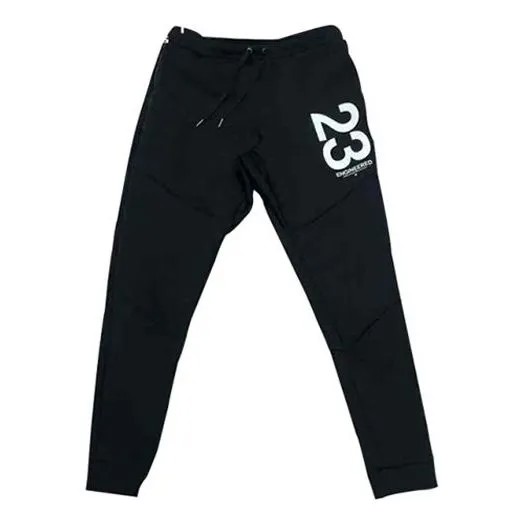 Спортивные штаны Air Jordan 23 Flight Space Cotton Athleisure Casual Sports Long Pants Black, черный
