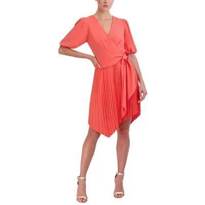 BCBGMAXAZRIA Женское плиссированное коктейльное и праздничное платье с запахом BHFO 0962