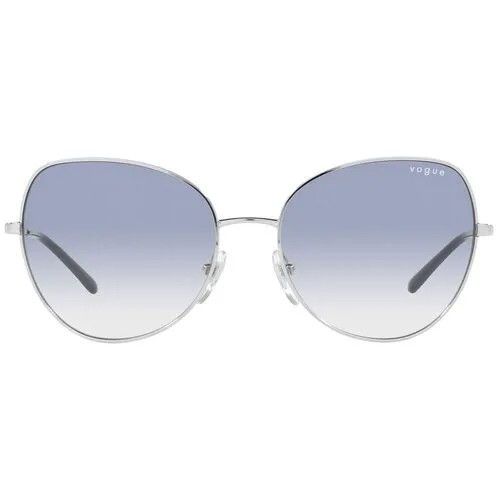 Солнцезащитные очки Vogue eyewear, бабочка, оправа: металл, градиентные, для женщин, голубой