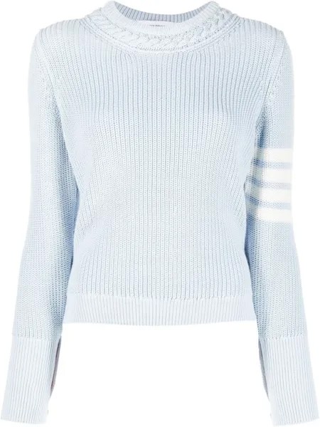 Thom Browne джемпер с полосками 4-Bar, синий