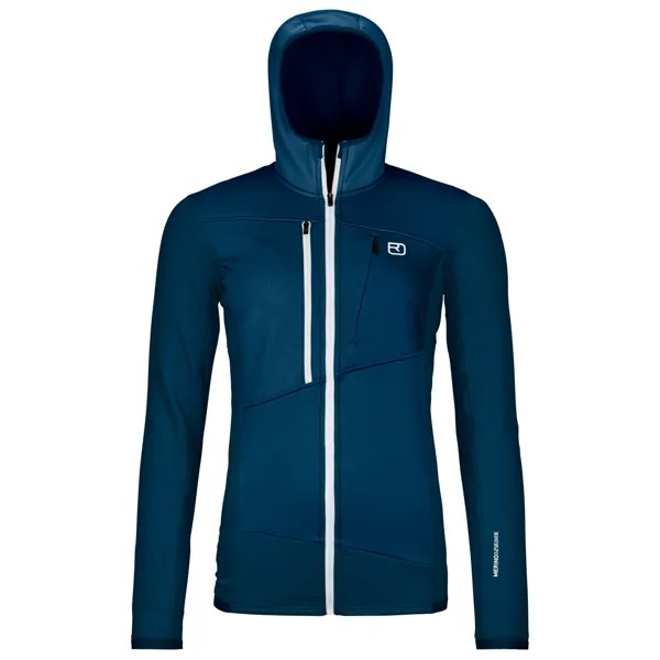 Флисовая жилетка Ortovox Women's Fleece Grid Hoody, цвет Deep Ocean