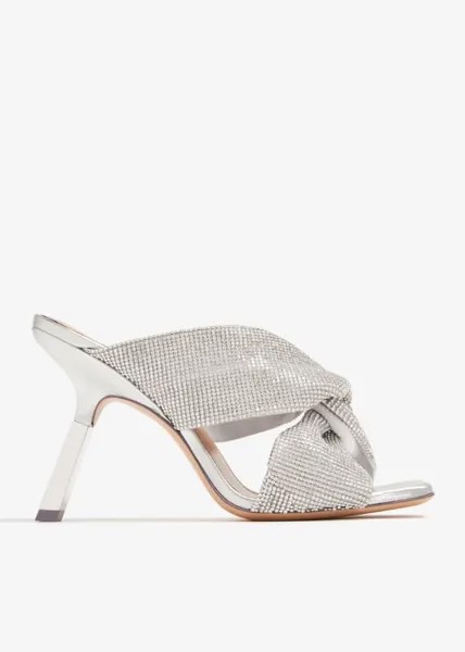 Мюли Sebastian Milano Paris Crystal 95, серебряный