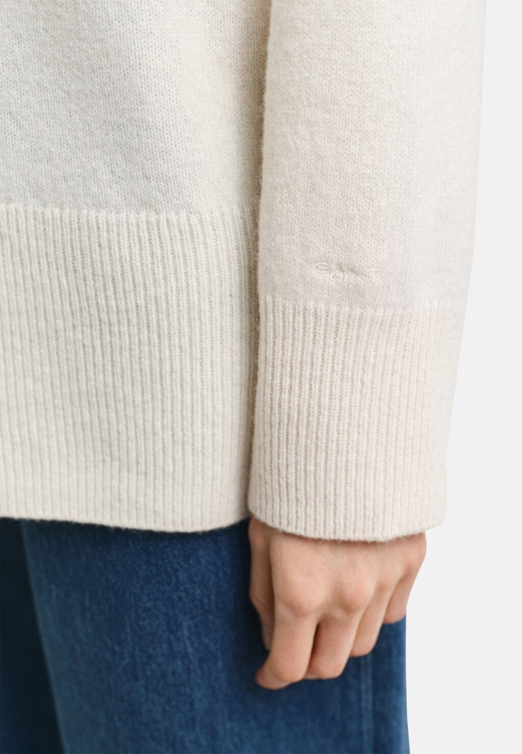 Джемпер DETAIL ROLLNECK GANT, кремовый