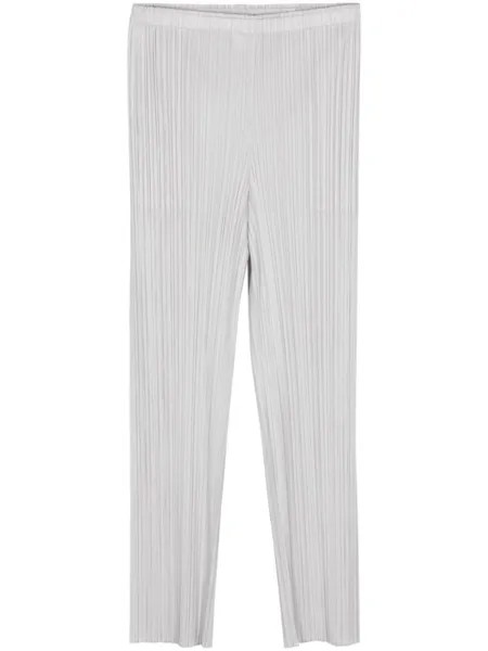 Pleats Please Issey Miyake укороченные брюки New Colorful Basics 3, серый