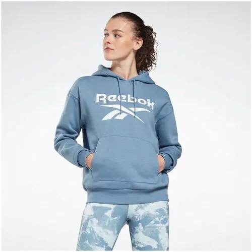 Толстовка Reebok, средней длины, размер XS, синий