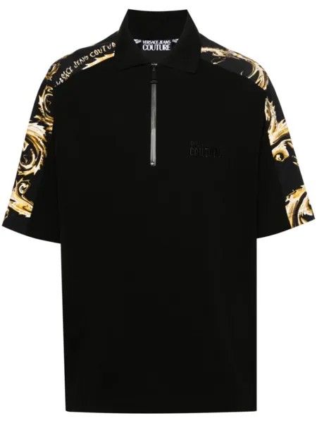 Versace Jeans Couture рубашка поло Chromo Couture, черный