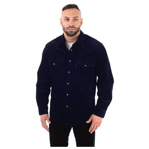 Рубашка мужская вельвет Montana 11041 Navy 3XL XXXL Темно-Синий