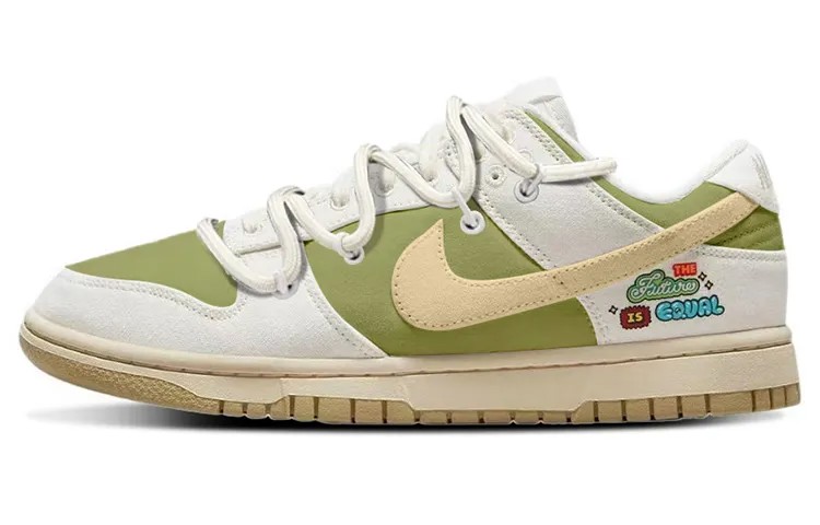 Кроссовки Nike Dunk Skateboarding Shoes Women's Low-top Green, зеленый