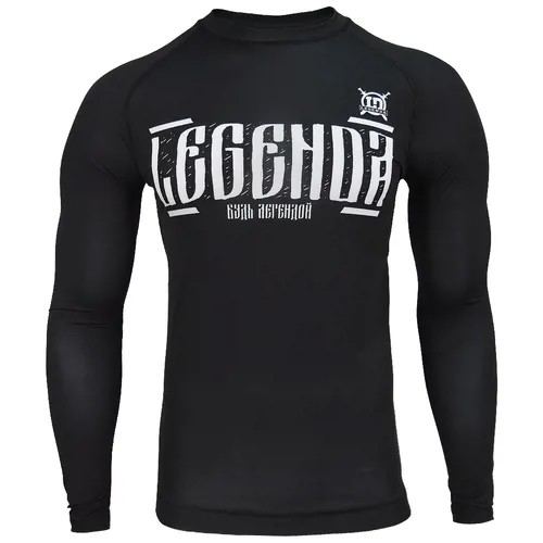 Рашгард Legenda Меч черная футболка мужская спортивная для ежедневных тренировок