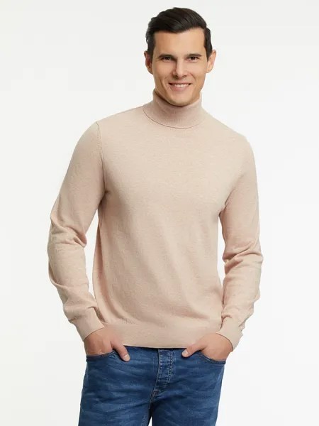 Водолазка мужская oodji 4B312003M бежевая 2XL