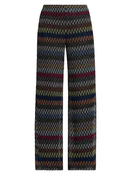 Широкие брюки с мерцающими полосками Missoni, мультиколор