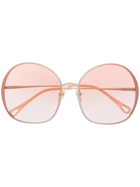 Chloé Eyewear солнцезащитные очки Irene в массивной оправе