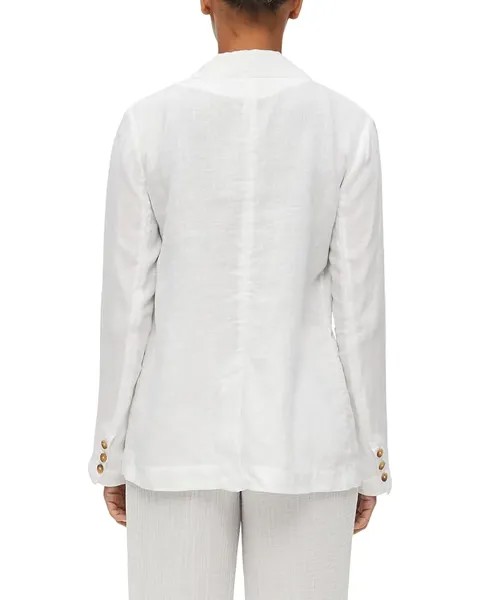 Блейзер Michael Stars Lottie Woven Linen Single Breasted Blazer, белый