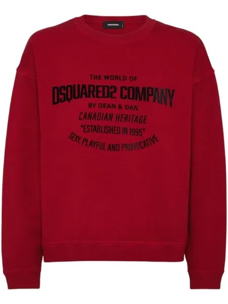 DSQUARED2 толстовка с логотипом, красный