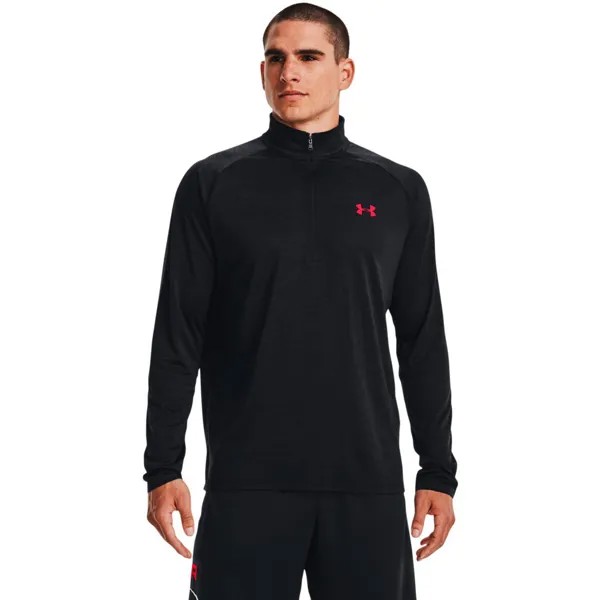 Лонгслив Under Armour Tech 2.0 Half Zip Long Sleeve, черный