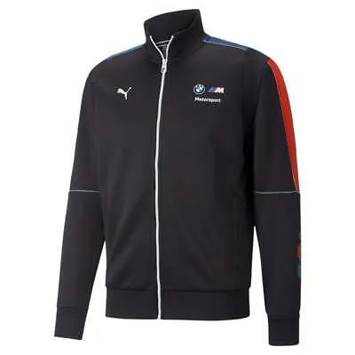 Puma Bmw Mms Mt7 Full Zip Спортивная куртка Мужская черная повседневная спортивная верхняя одежда 5358