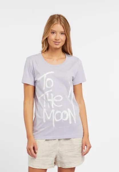 Футболка с принтом MOON RODEO Einstein Newton, цвет lavendel