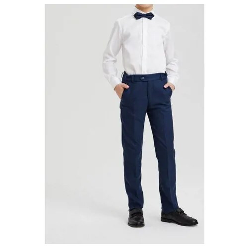 Классические брюки силуэт Classic, Silver Spoon School, SSFSB-029-16002-372, Размер 158, Цвет Синий
