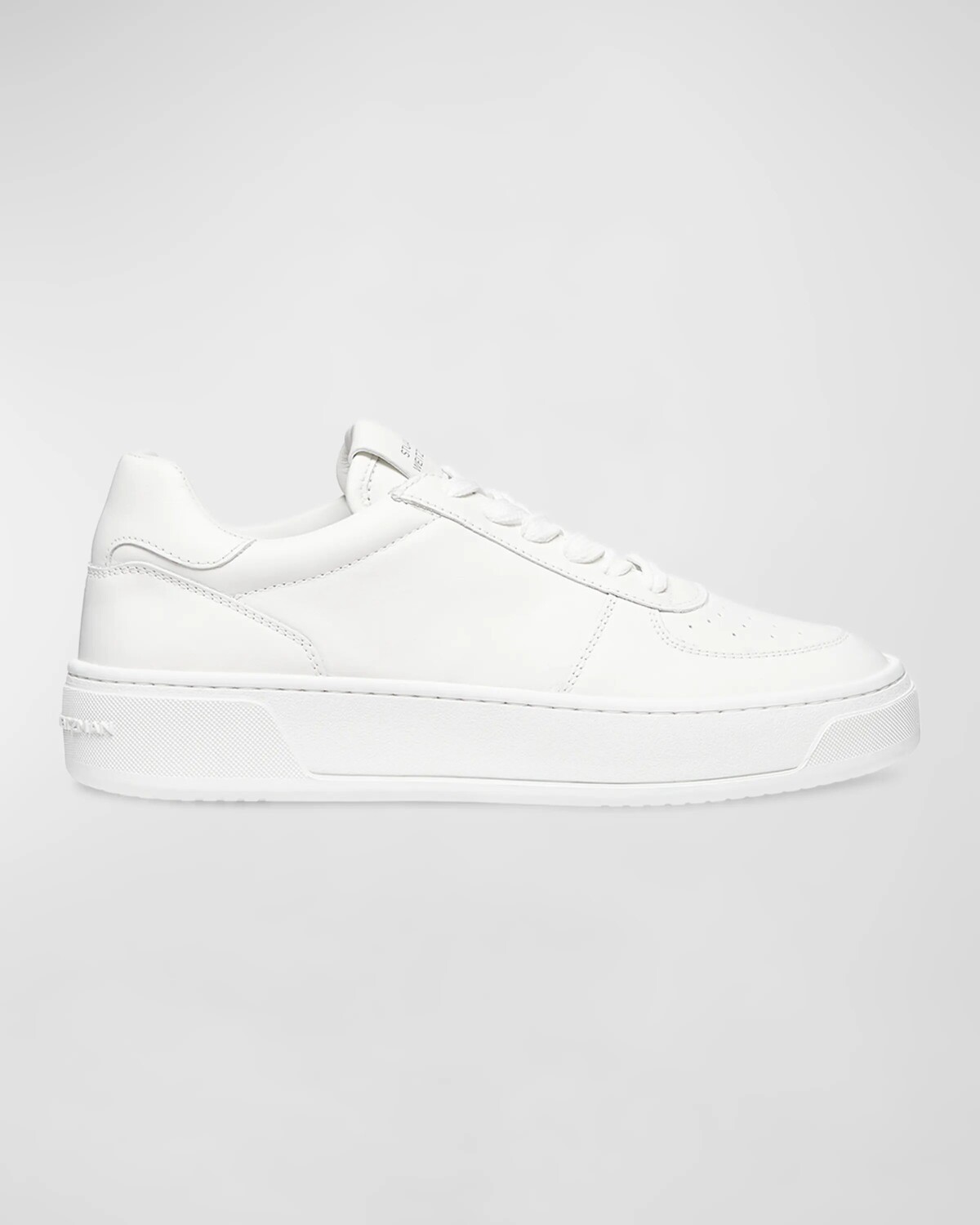 Кожаные низкие кеды Courtside Stuart Weitzman, цвет White
