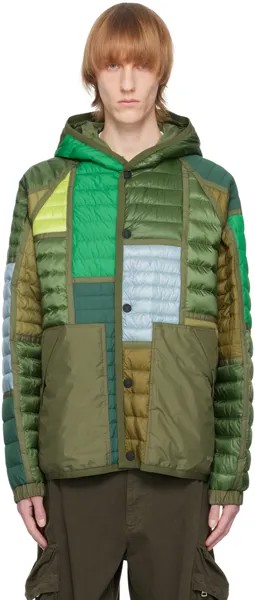 Короткий пуховик цвета хаки Raron Moncler Grenoble