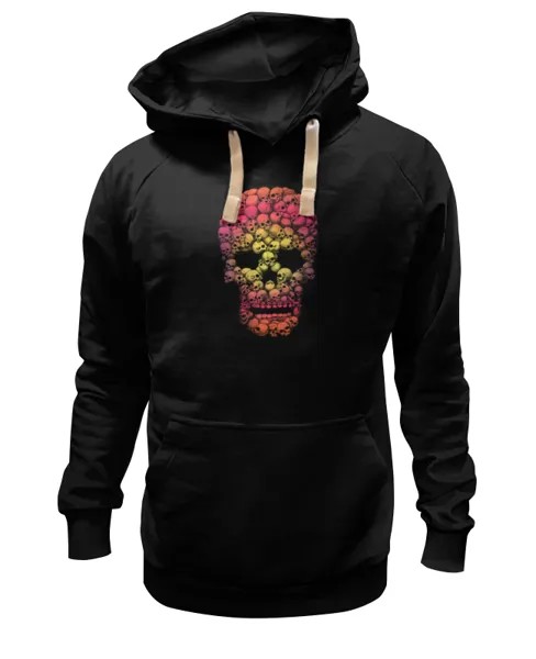 Худи Printio Черепа черное 2XL