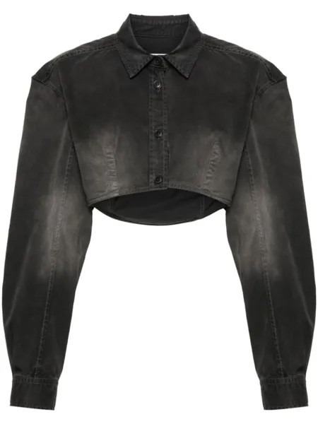 Alexander Wang укороченная рубашка, серый