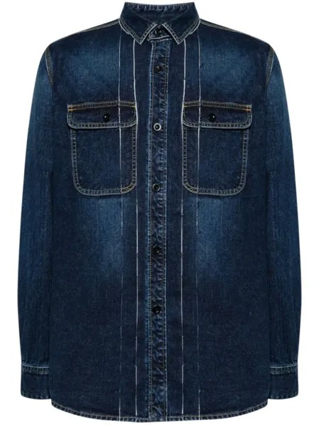 Sacai джинсовая рубашка, синий