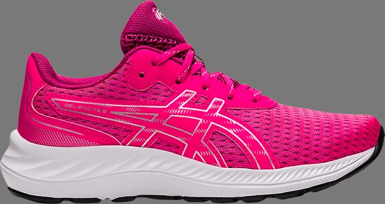 Кроссовки gel excite 9 gs 'pink glow pure silver' Asics, розовый