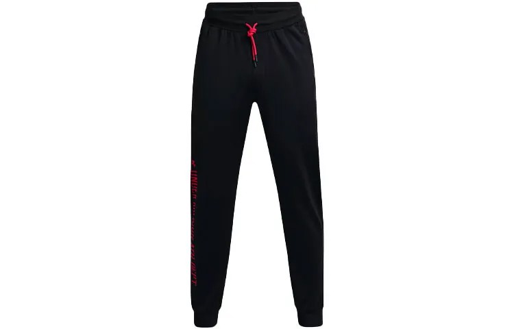 Мужские трикотажные спортивные штаны Under Armour, цвет Black