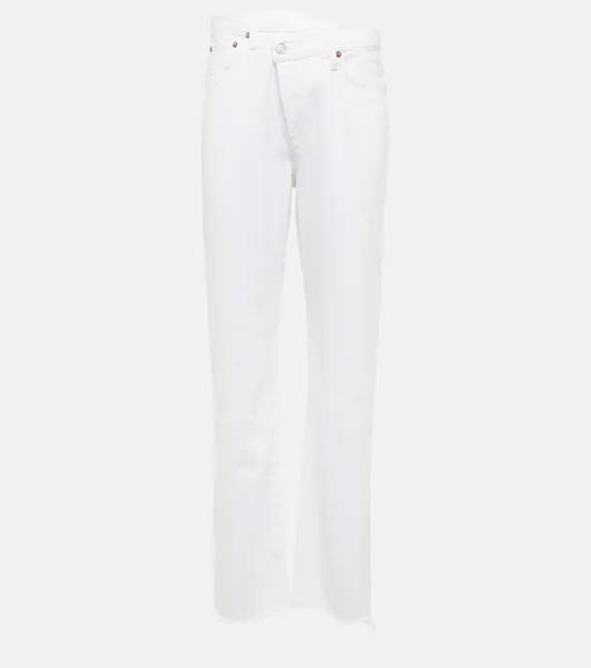 Прямые джинсы Criss Cross с высокой посадкой AGOLDE, белый
