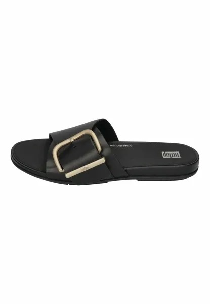 Мюли на плоской подошве GRACIE MAXI-BUCKLE FitFlop, цвет black