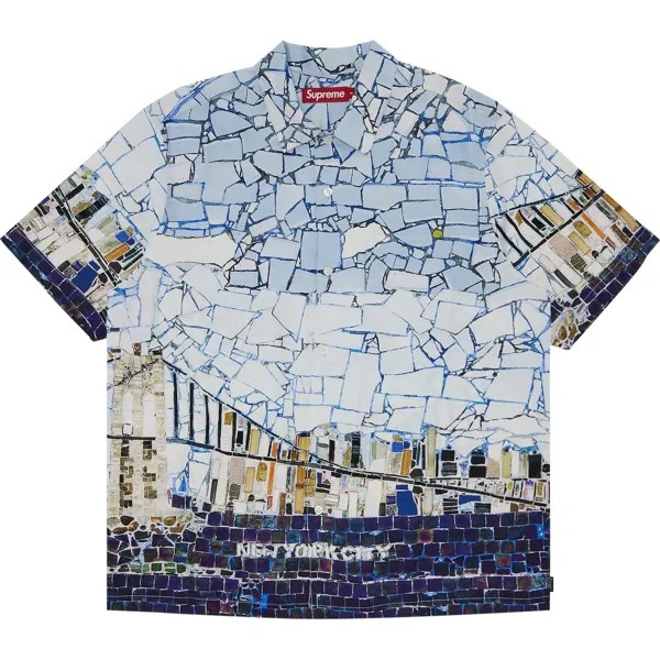 Рубашка Supreme Mosaic Short-Sleeve, мультиколор