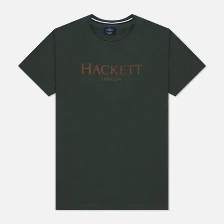 Мужская футболка Hackett London Logo, цвет зелёный, размер S