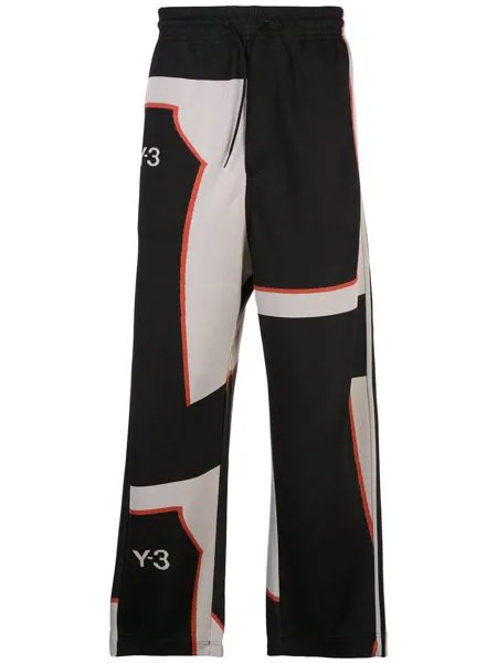 Y-3 жаккардовые спортивные брюки