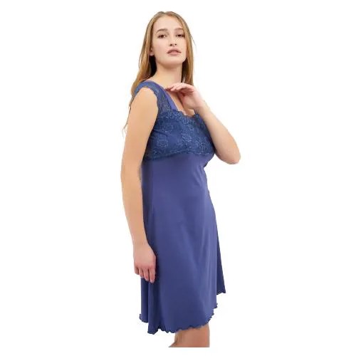 Ночная сорочка женская, цвет индиго, размер 46 (L)