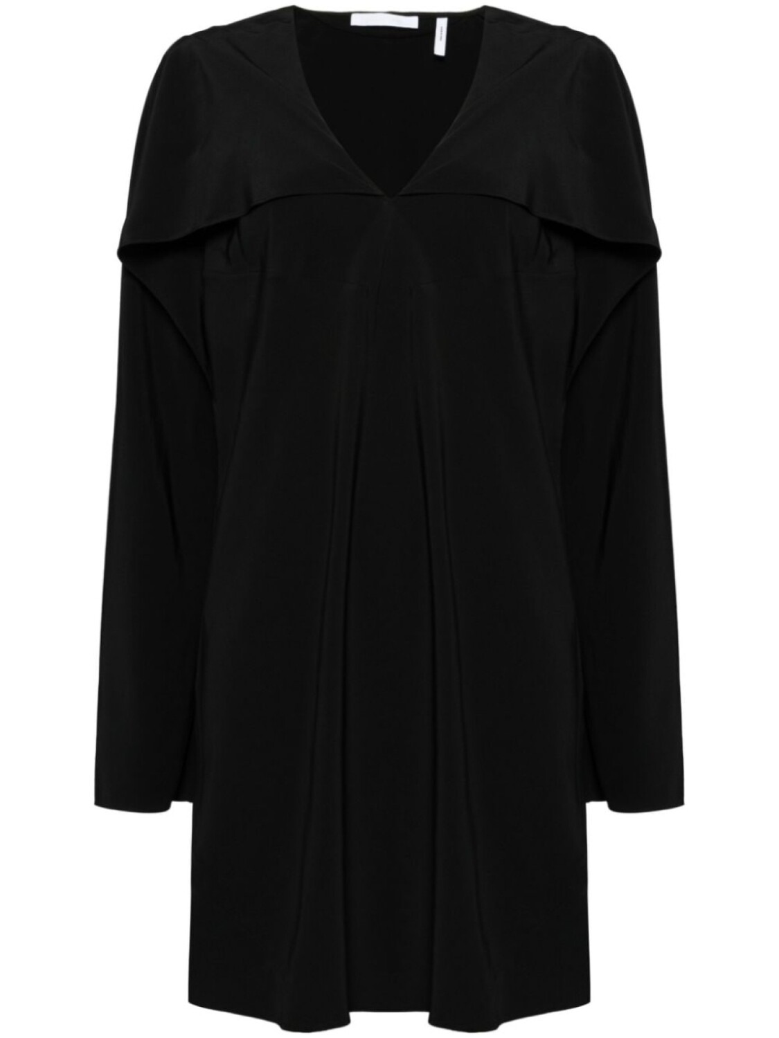 Helmut Lang платье с шарфом, черный