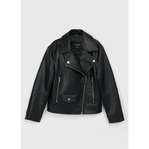 Куртка O'STIN GJ7679O02-99, размер 140, черный