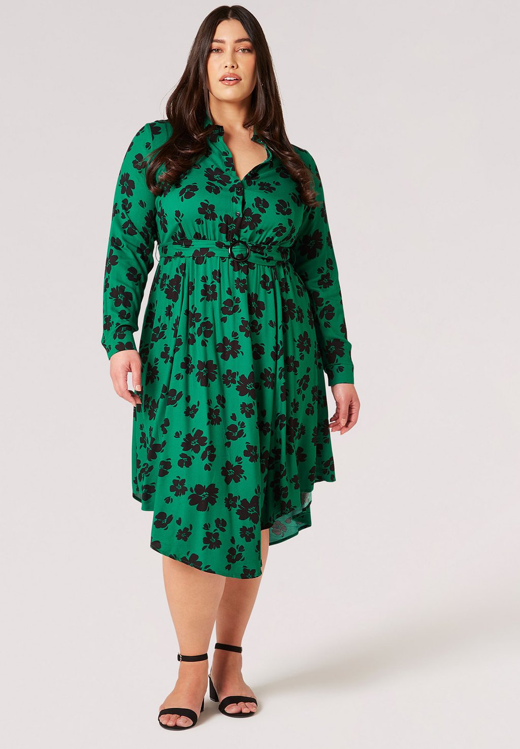 Платье-рубашка Apricot, зеленое
