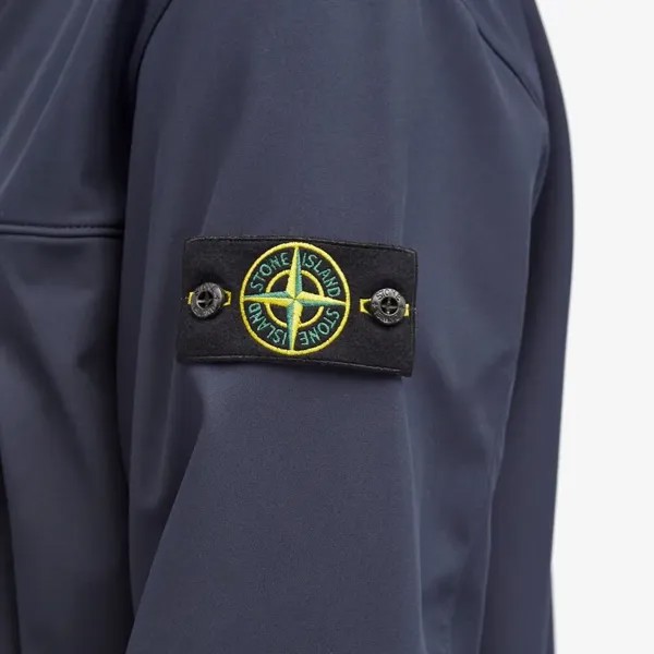 Stone Island Куртка Soft Shell-R с капюшоном, синий