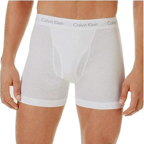 НОВИНКА Мужские плавки из 100 % хлопка Calvin Klein, белые, M, L, XL