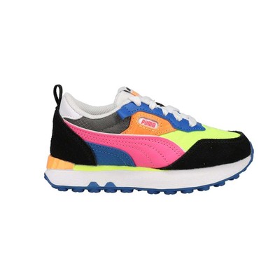 Puma Rider Fv Future Vintage Lace Up Молодежные девушки Черные кроссовки Повседневная обувь 38