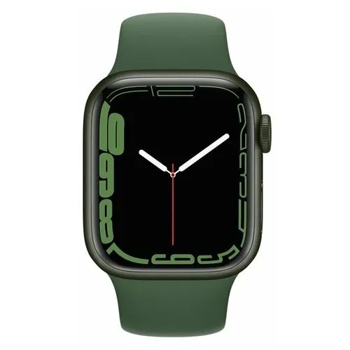 Умные часы Apple Watch Series 7 41mm Aluminium with Sport Band RU, зеленый клевер, R