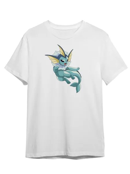 Футболка унисекс Каждому Своё Pokemon/Покемон/Аниме MUPK45 белая 3XL