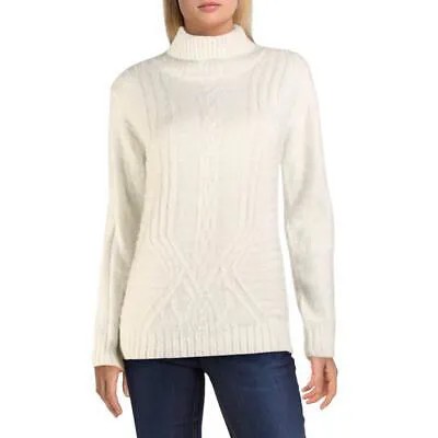 Raga Womens Emily White Водолазка с ребристой металлической отделкой и металлическим топом XS BHFO 7300