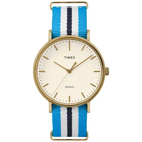 Наручные часы TIMEX 10991, золотой, голубой