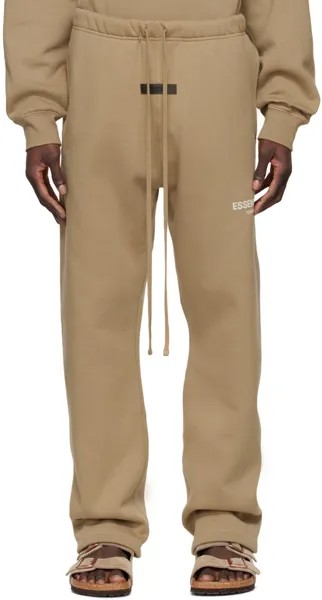 Светло-коричневые хлопковые брюки для отдыха Essentials