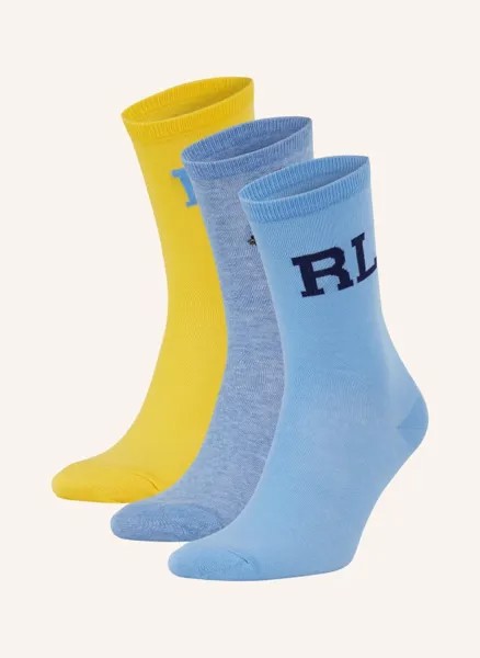 Комплект из 3 носков в подарочной упаковке  Polo Ralph Lauren, мультиколор