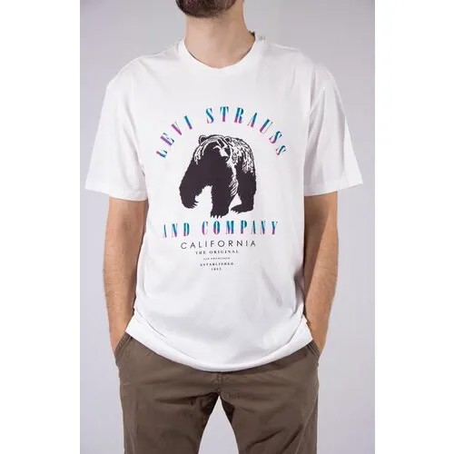 Levi's белая футболка c графическим рисунком Graphic T-shirt. Размер XL